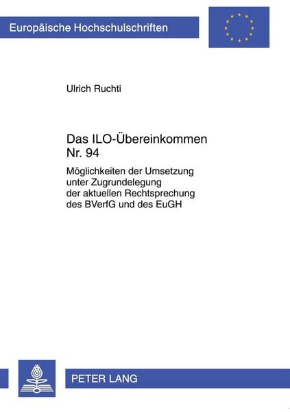 Produktbild: Das ILO-&Uuml;bereinkommen Nr. 94