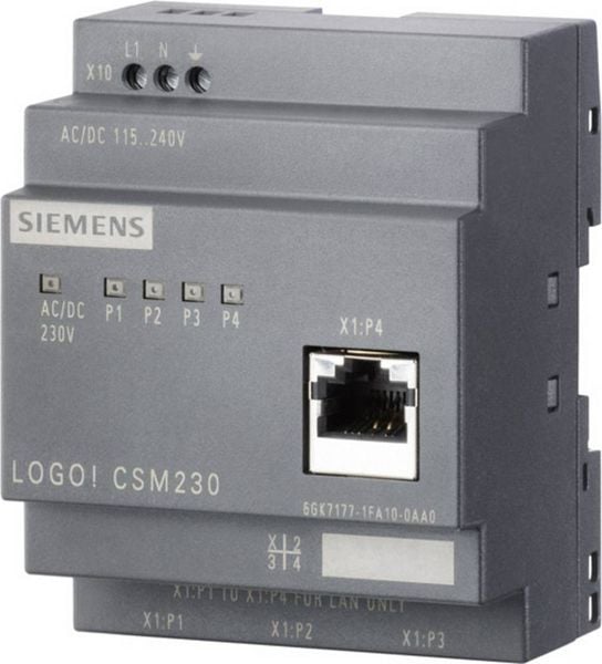 Siemens 6GK71771MA200AA0 LOGO! CSM 12/24 Industrial Ethernet Switch 100MBit/s