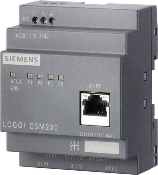 Siemens LOGO! CSM 12/24 Industrial Ethernet Switch 6GK71771MA200AA0 100MBit/s