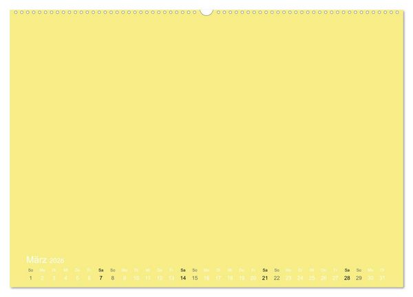 Produktbild: Bastelkalender - Gelb (Wandkalender 2026 DIN A2 quer), CALVENDO Monatskalender