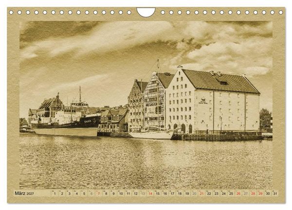 Produktbild: Danzig &ndash; Ein Kalender im Zeitungsstil (Wandkalender 2027 DIN A4 quer), CALVENDO Monatskalender