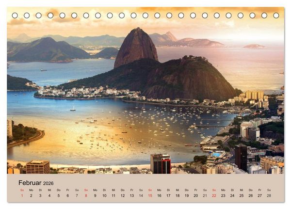 Produktbild: Brasilien. Impressionen (Tischkalender 2026 DIN A5 quer), CALVENDO Monatskalender