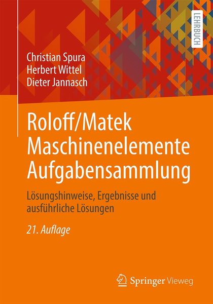 Produktbild: Roloff/Matek Maschinenelemente Aufgabensammlung