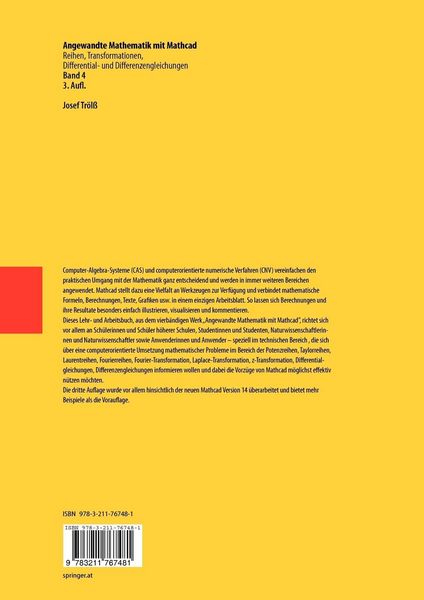 Produktbild: Angewandte Mathematik mit Mathcad. Lehr- und Arbeitsbuch