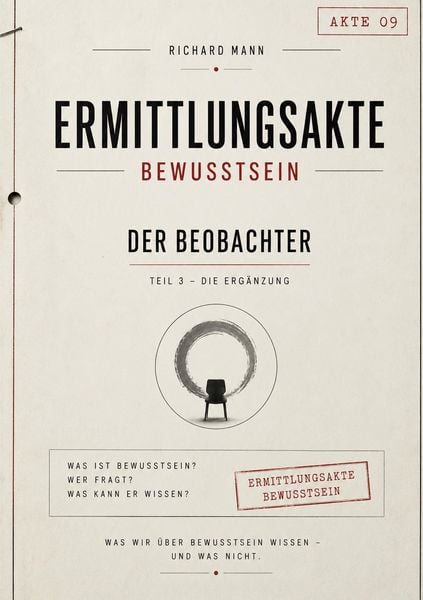 Produktbild: Ermittlungsakte Bewusstsein &ndash; Der Beobachter
