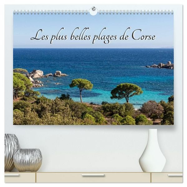 Produktbild: Les plus belles plages de Corse (Calendrier mural 2026 DIN A2 vertical) calendrier de bureau