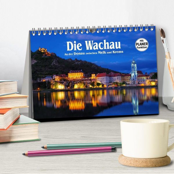 Produktbild: Die Wachau - An der Donau zwischen Melk und Krems (Tischkalender 2026 DIN A5 quer), CALVENDO Monatskalender