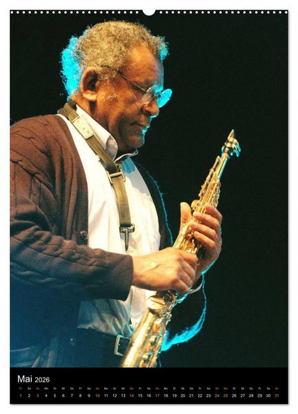 Produktbild: Jazz Saxophonisten 2026 (Wandkalender 2026 DIN A2 hoch), CALVENDO Monatskalender