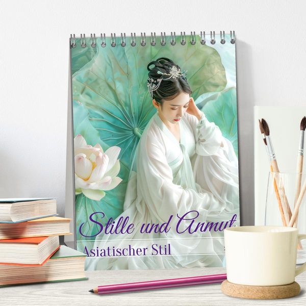 Produktbild: Stille und Anmut - Asiatischer Stil (Tischkalender 2026 DIN A5 hoch), CALVENDO Monatskalender