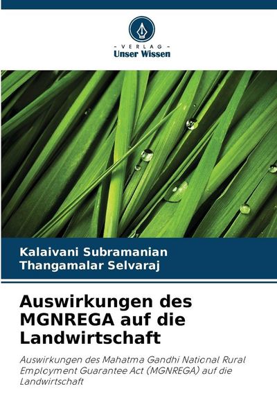 Produktbild: Auswirkungen des MGNREGA auf die Landwirtschaft