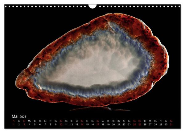Produktbild: Leuchtende Achate (Wandkalender 2026 DIN A3 quer), CALVENDO Monatskalender