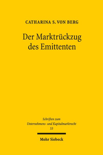 Produktbild: Der Marktr&uuml;ckzug des Emittenten