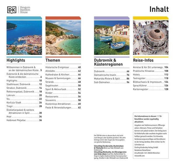 TOP10 Reiseführer Dubrovnik & Dalmatinische Küste