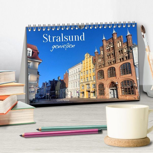 Produktbild: Stralsund genie&szlig;en (Tischkalender 2026 DIN A5 quer), CALVENDO Monatskalender