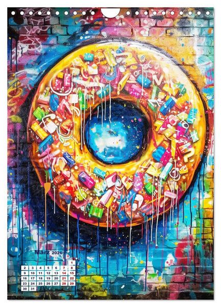 Produktbild: Graffiti Art (Wandkalender 2026 DIN A4 hoch), CALVENDO Monatskalender