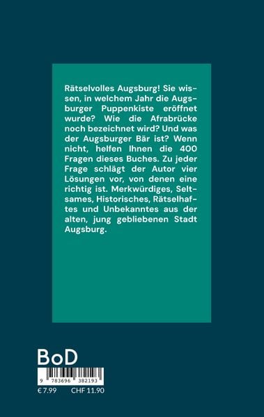 Produktbild: R&auml;tselvolles Augsburg