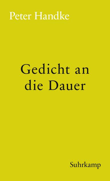 Produktbild: Gedicht an die Dauer