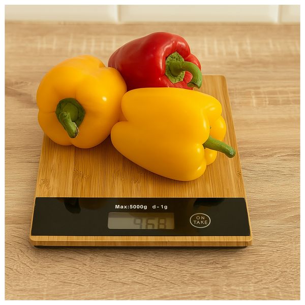 HTI-Living K üchenwaage Agosta16 Bambus / Plastik K üchenwaage Agosta16 Bambus / Plastik