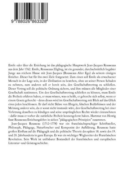 Produktbild: Emile oder &uuml;ber die Erziehung