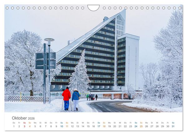 Produktbild: Oberhof - Urlaubsparadies am Rennsteig (Wandkalender 2026 DIN A4 quer), CALVENDO Monatskalender