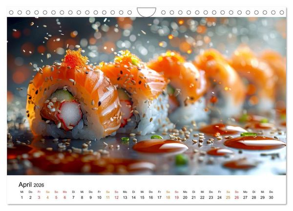 Produktbild: Sushi f&uuml;r Gourmets (Wandkalender 2026 DIN A4 quer), CALVENDO Monatskalender