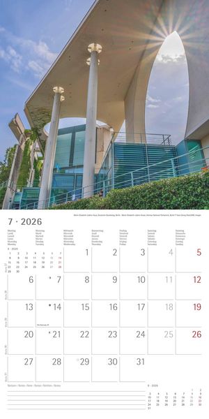Alpha Edition - Deutschland 2026 Broschürenkalender, 30x30cm, Wandkalender mit Platz für Notizen und Termine, 12 Motive aus Deutschland, Monatsübersic