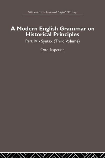 Produktbild: A Modern English Grammar on Historical Principles