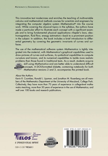 Produktbild: Multivariable Calculus and Mathematica&reg;