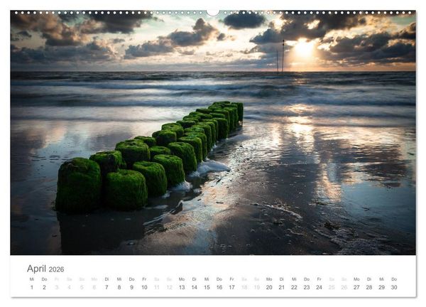 Produktbild: Amrum - Nordseeinsel im Wechsel der Gezeiten (Wandkalender 2026 DIN A2 quer), CALVENDO Monatskalender