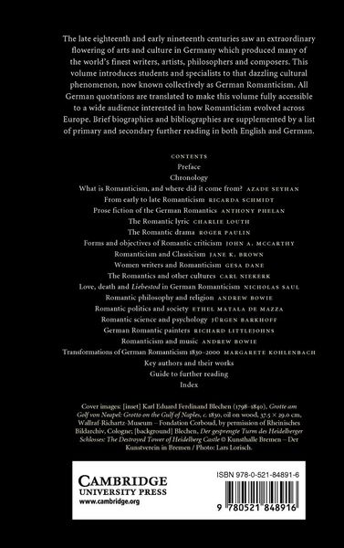 Produktbild: The Cambridge Companion to German Romanticism