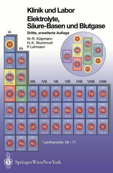 Produktbild: Klinik und Labor Elektrolyke, S&auml;ure-Basen und Blutgase