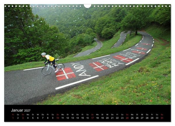 Produktbild: Pyren&auml;enp&auml;sse mit dem Rennrad 2027 (Wandkalender 2027 DIN A3 quer), CALVENDO Monatskalender