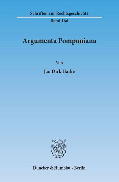 Produktbild: Argumenta Pomponiana.