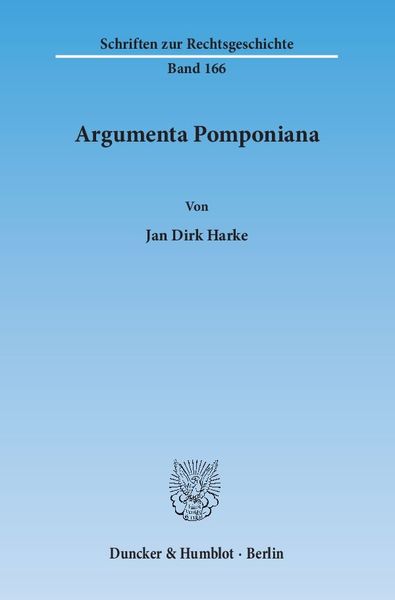 Produktbild: Argumenta Pomponiana.