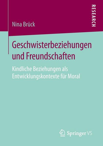 Produktbild: Geschwisterbeziehungen und Freundschaften