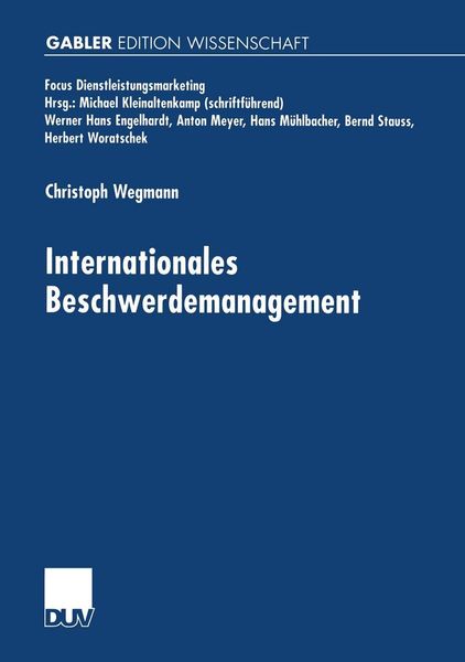 Produktbild: Internationales Beschwerdemanagement