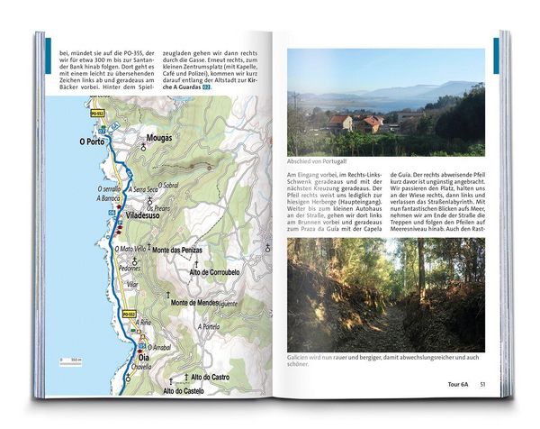 Produktbild: KOMPASS Wanderf&uuml;hrer Jakobsweg Portugal &ndash; Spanien, 25 Etappen mit Extra-Tourenkarte