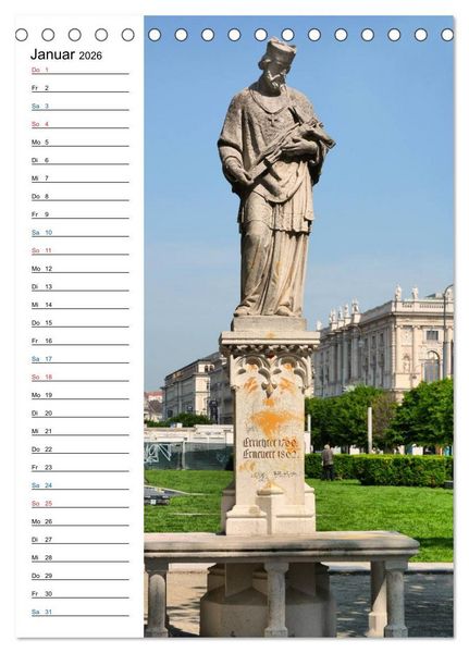 Produktbild: Nepomuk - Der Br&uuml;ckenheilige (Tischkalender 2026 DIN A5 hoch), CALVENDO Monatskalender