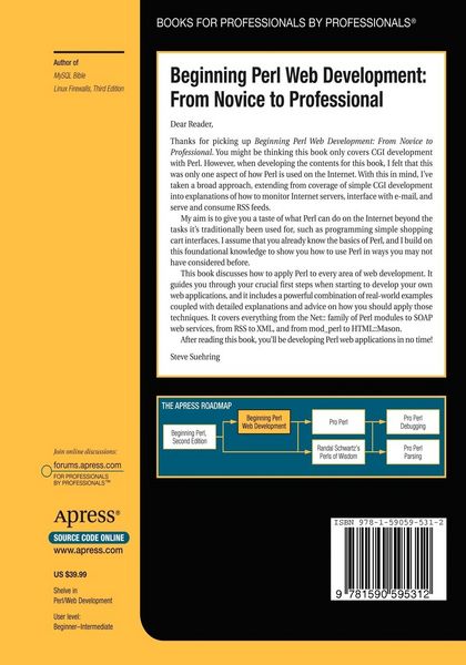 Produktbild: Beginning Perl Web Development