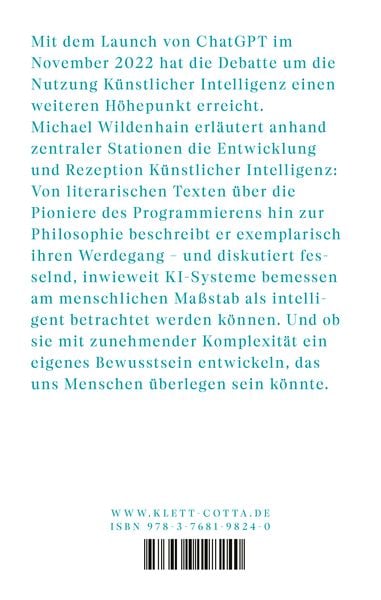 Produktbild: Eine kurze Geschichte der K&uuml;nstlichen Intelligenz