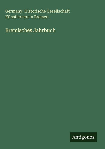 Produktbild: Bremisches Jahrbuch