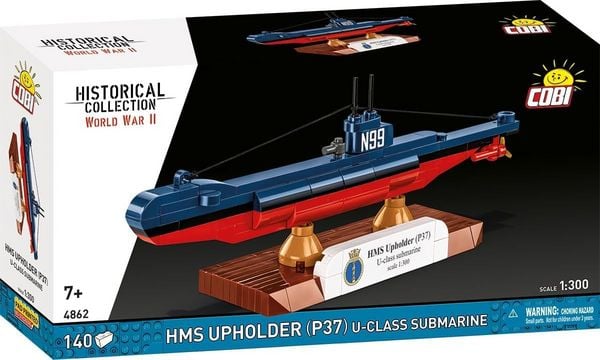 COBI Historical Collection 4862 - HMS Upholder (P37) U-CLASS SUBMATINE, WWII, Bausatz 1:300, 140 Klemmbausteine