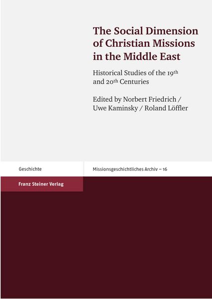 Produktbild: The Social Dimension of Christian Missions in the Middle East