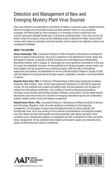 Produktbild: Detection and Management of New and Emerging Mystery Plant Virus Sources