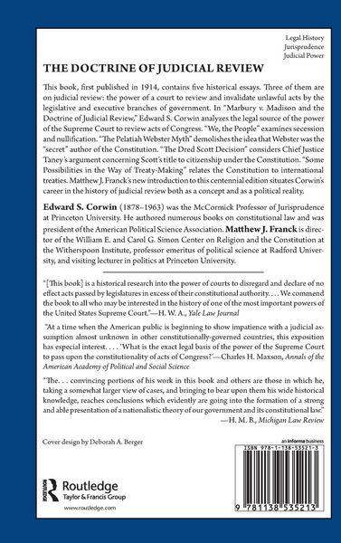 Produktbild: The Doctrine of Judicial Review
