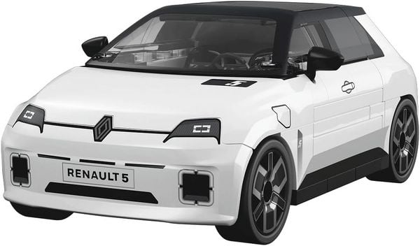 Produktbild: COBI 24675 - Renault 5 E-TECH, wei&szlig;, Bausatz 1:35, 78 Klemmbausteine