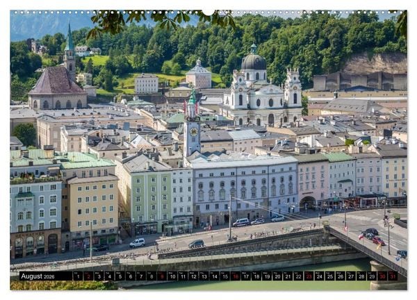Produktbild: SALZBURG Lovely Old Town (High Quality Premium Wall Calendar 2026 DIN A2 landscape),CALVENDO 12 Month Wall Calendar