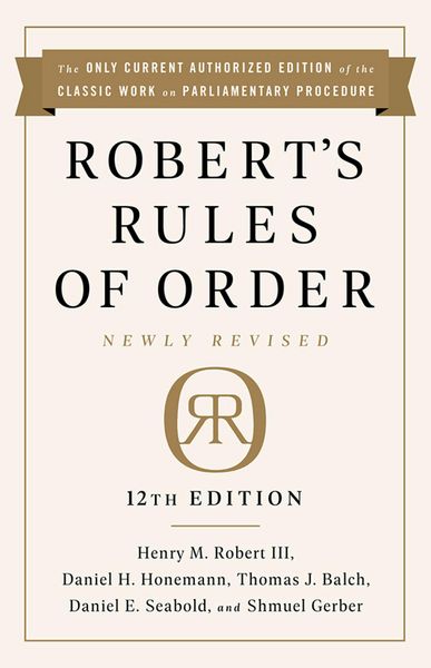 Produktbild: Robert's Rules of Order Newly Revised, 12th edition