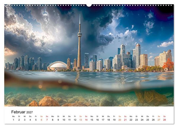 Produktbild: Kanada - zwischen Seen, Bergen und K&uuml;sten (hochwertiger Premium Wandkalender 2027 DIN A2 quer), Kunstdruck in Hochglanz