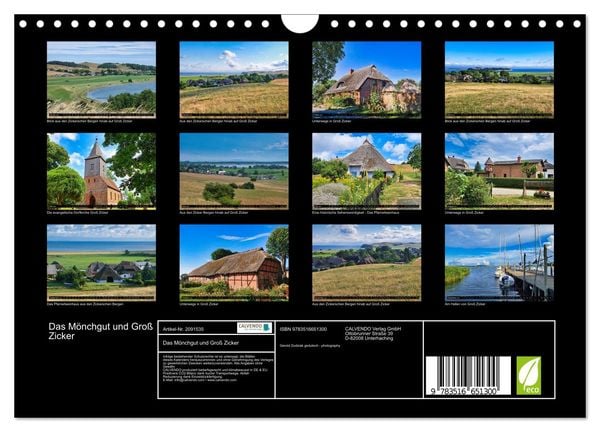 Produktbild: Das M&ouml;nchgut und Gro&szlig; Zicker (Wandkalender 2026 DIN A4 quer), CALVENDO Monatskalender